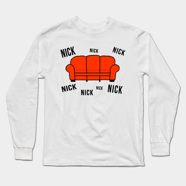 Snick Couch Long Sleeve T-Shirt by klance